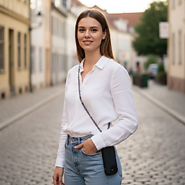 Siyah Yol Telefon Askısı