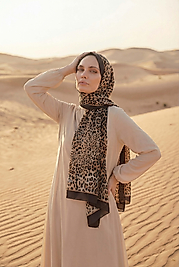 Spring Leopar Desenli Şal