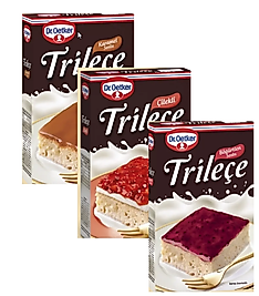 Dr.Oetker Trileçe Çilek 360 g Karamel 315 g Böğürtlen Soslu 315 g 3 lü Set