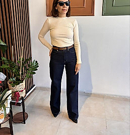 Koyu mavi zr marklı jean