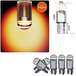 ( 2 X ADET ) 1 TAKIM LED T10 DİPSİZ AMPUL 12V DIAMOND PINE. YELLOW (5W DİPSİZ AMPUL ELMAS CAM SARI)