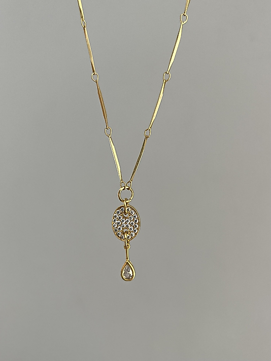 Altın Kaplama Damla Kolye