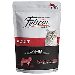 Felicia Pouch Kuzu Etli Tahılsız Kedi Yaş Maması 85 Gr