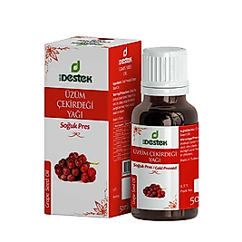 DESTEK ÜZÜM ÇEKİRDEĞİ YAĞI 50 ML (SOĞUK PRES)