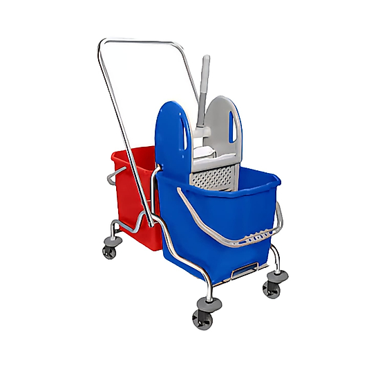 Çift Kovalı Metal Krom Temizlik Seti