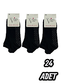 Kadın Vip Kaydırmaz Patik  Çorap 24 Adet