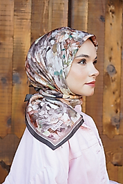 Spring  Eşarp Pastel Çiçek Desenli