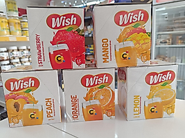 Wish meyve aromalı içecek tozuları 5 değişik tat