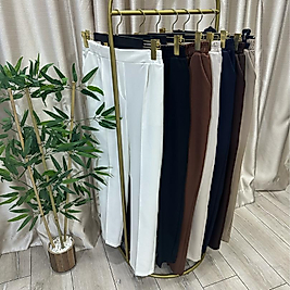 Bilek boy kumaş Pantalon