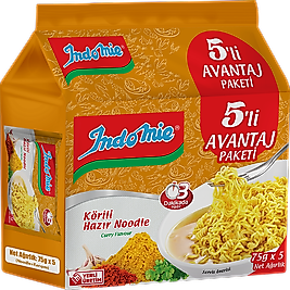 INDOMIE 5'Lİ PAKET KÖRİLİ NOODLE 8 li