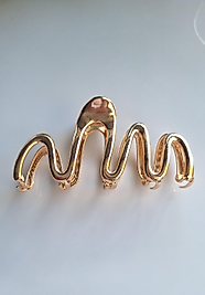 Zikzak model gold metal mandal toka