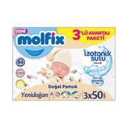 Molfix İzotonik Sulu Mendil Yenidoğan 3x50'li