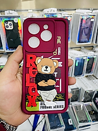 İnfinix hot40i Ayıcık Kabartmalı Telefon Kılıfı
