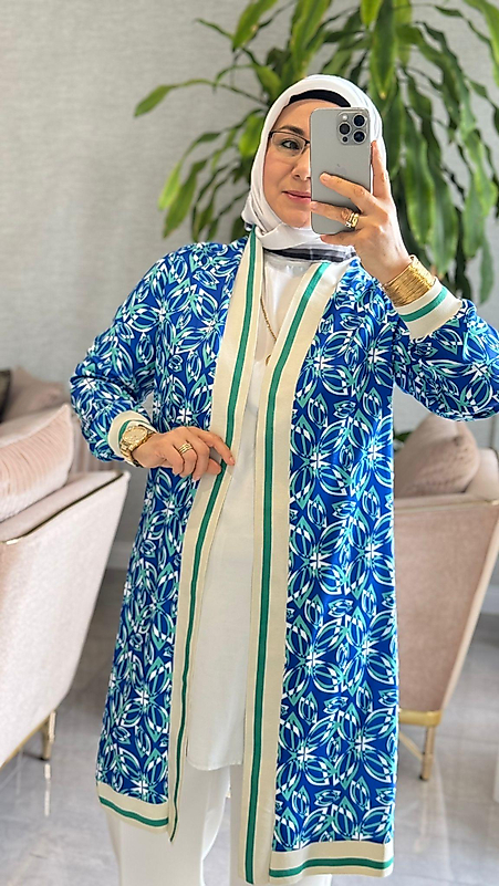 Hüma Sultan Krep Kimono Ceket