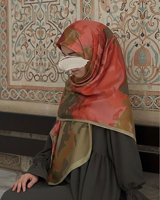 Erva Desen Büyük Boy Soft Eşarp