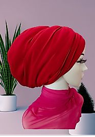 Kırmızı dolgulu bone