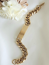 Çelik Gurmet Plaka Bileklik(20cm+5cm)