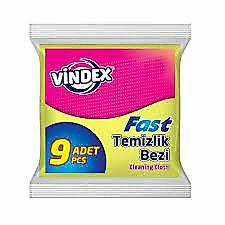 VİNDEX TEMİZLİK BEZİ 9 ADET