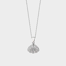 Oyster Silver Steel Necklace | Kolye