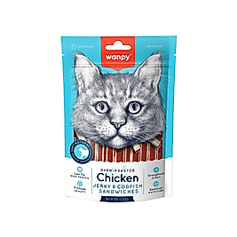 Wanpy Oven Roasted Tavuk Etli ve Morina Balıklı Kedi Ödül Maması (80 g)