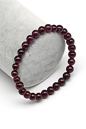 Garnet Doğal Taş Bileklik 6 mm Küre