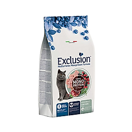 Exclusion Monoprotein Düşük Tahıllı Kısırlaştırılmış Yaşlı Kedi Maması (1,5 kg)