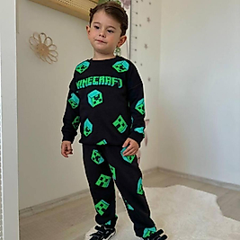 Minecraft alt üst baskılı takım