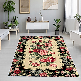 Rovigo Home Dijital Baskı Yıkanabilir Kaymaz Taban Salon Halı RVG1277