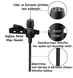 PALEON PLO-U1 ERGONOMİK YAKA MİKROFON