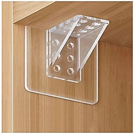 (4XADET) 1 SET KENDİNDEN YAPIŞKANLI KOLAY KURULUM AĞIR HİZMET RAF BRAKETİ AYAĞI