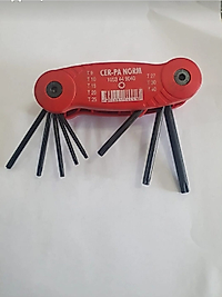 Cer-pa Çakı Tipi Torx Alyan Anahtar Takımı 8 Parça