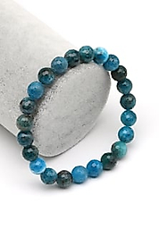 Apatit Doğal Taş Bileklik 8 mm Fasetli Küre