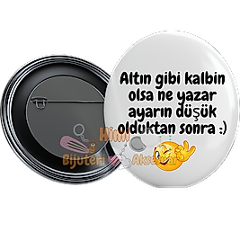Komik ve Eğlenceli Rozetler Metal Resimli İğneli Buton Rozet Magnet Anahtarlık Açacak Çanta Rozetleri M5
