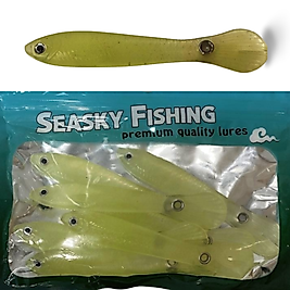 Katta Seasky Fishing Yaralık Balık Aksiyonlu Silikon Yem 10 cm 10 adet (Full Glow)