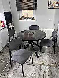 TRUVA AÇILIR MASA TAKIM METAL LİZA SANDALYE