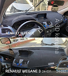Renault Fluence Büyük Ekran Konsol Torpido 3D Koruma