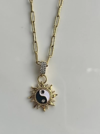 Çelik Kolye Tasarım  Denge sembol  Charm Model