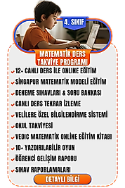 4. SINIF MATEMATİK DERS TAKVİYE PROGRAMI