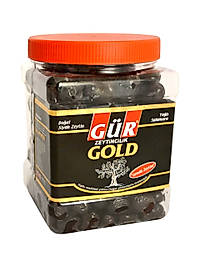 Gür Doğal Yağlı Salamura Siyah Gemlik Zeytini 1 kg