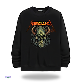 Metallica Model Bisiklet Yaka Erkek kadın Slimfit Sweatshirt