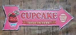 CUPCAKE DEKORATİF RETRO METAL OK