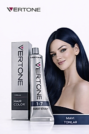 VERTONE SAÇ BOYASI 60 ML. (1-7 MAVİ SİYAH)