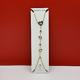 Şahmeran çelik kalp figürlü gold