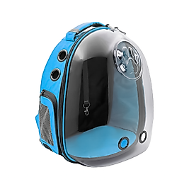 Cattie Şeffaf Mavi Taşıma Sırt Çantası 25 x 30 x 40 cm