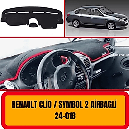 Renault Clio 2 Konsol Torpido 3D Koruma Koruyucu Kılıfı