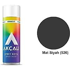 akçalı sprey boya mat siyah 400 ml