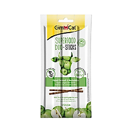 GimCat Super Food Duo Stick Elma ve Sığır Etli Kedi Ödül Çubuğu (3 x 15 g)