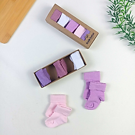 5 Parça Kutulu Yenidoğan Çorap Seti