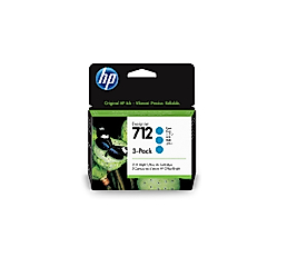 HP 712 3-pack 29-ml Cyan DesignJet Ink Cartridge