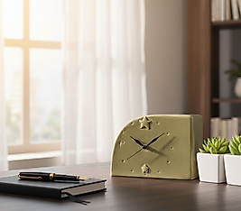 Yeşil oval Masa Saati MS048